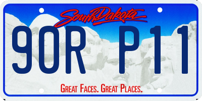 SD license plate 90RP11