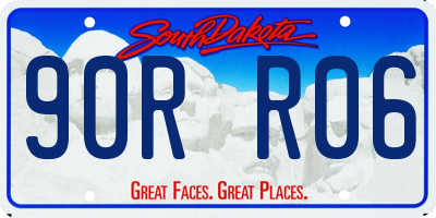 SD license plate 90RR06