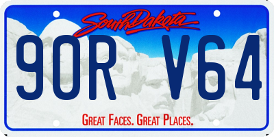 SD license plate 90RV64