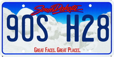 SD license plate 90SH28
