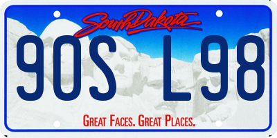 SD license plate 90SL98