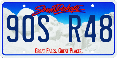 SD license plate 90SR48