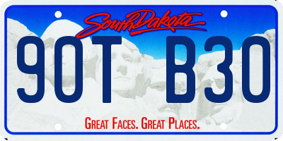 SD license plate 90TB30