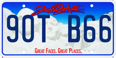 SD license plate 90TB66
