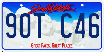 SD license plate 90TC46