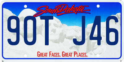 SD license plate 90TJ46