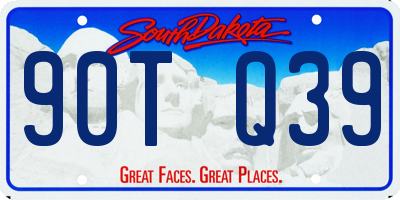 SD license plate 90TQ39