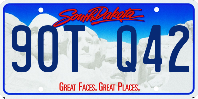 SD license plate 90TQ42