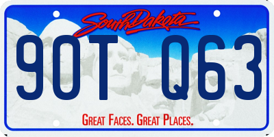 SD license plate 90TQ63
