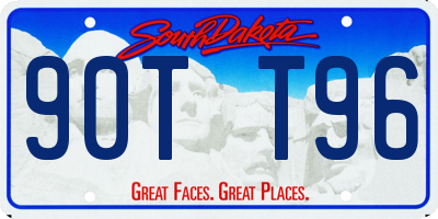 SD license plate 90TT96