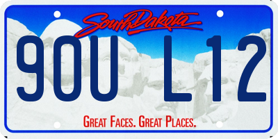SD license plate 90UL12