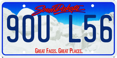 SD license plate 90UL56