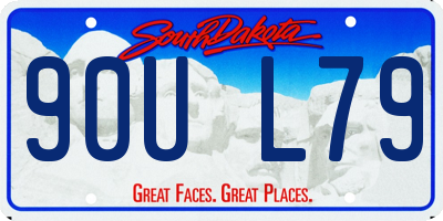 SD license plate 90UL79