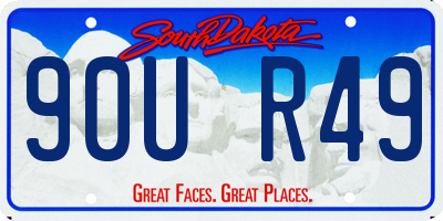 SD license plate 90UR49