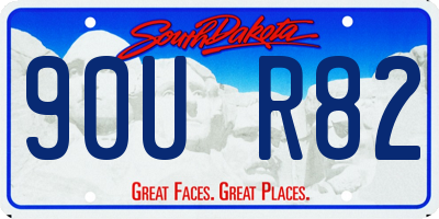 SD license plate 90UR82