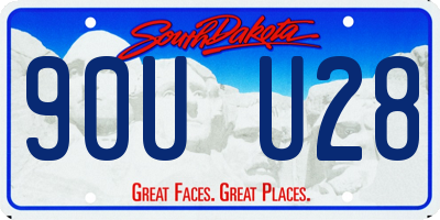 SD license plate 90UU28