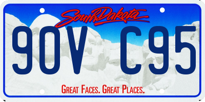 SD license plate 90VC95
