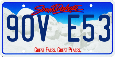 SD license plate 90VE53