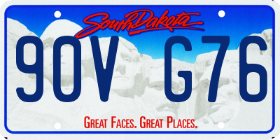 SD license plate 90VG76