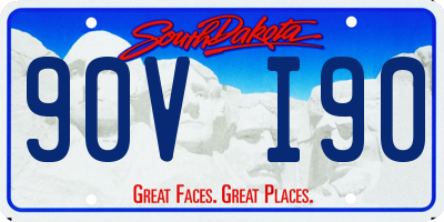 SD license plate 90VI90