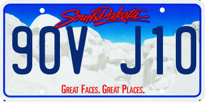 SD license plate 90VJ10