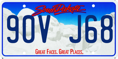 SD license plate 90VJ68