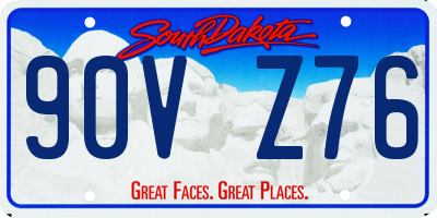 SD license plate 90VZ76