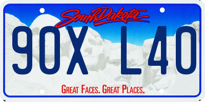 SD license plate 90XL40