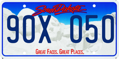 SD license plate 90XO50