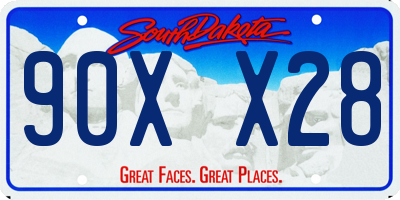 SD license plate 90XX28