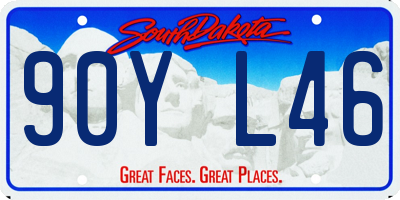 SD license plate 90YL46