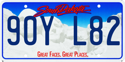 SD license plate 90YL82