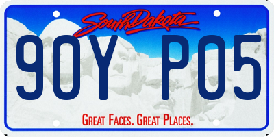 SD license plate 90YP05