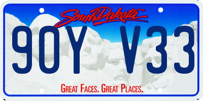 SD license plate 90YV33