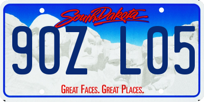 SD license plate 90ZL05