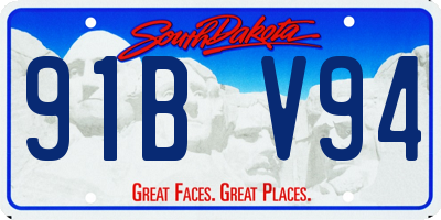 SD license plate 91BV94