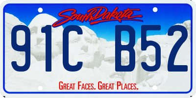 SD license plate 91CB52