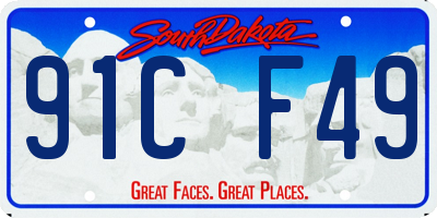 SD license plate 91CF49