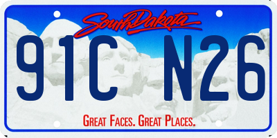 SD license plate 91CN26