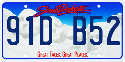SD license plate 91DB52