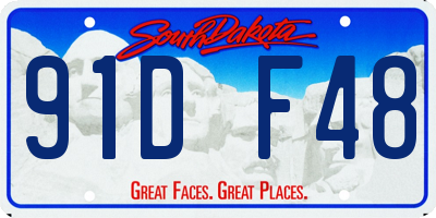 SD license plate 91DF48