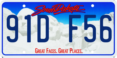 SD license plate 91DF56