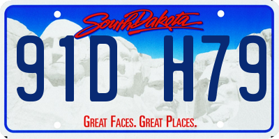 SD license plate 91DH79