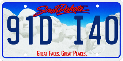 SD license plate 91DI40