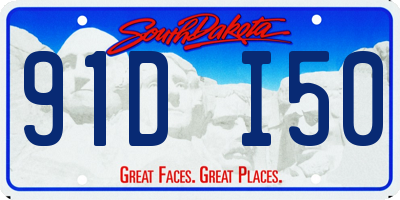 SD license plate 91DI50
