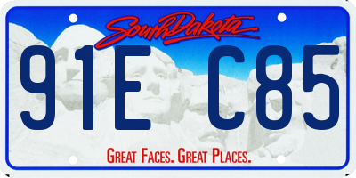 SD license plate 91EC85
