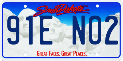 SD license plate 91EN02