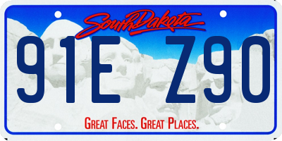 SD license plate 91EZ90
