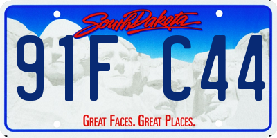 SD license plate 91FC44