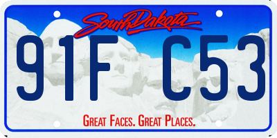 SD license plate 91FC53